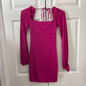 Lucy in the Sky pink long sleeve dress